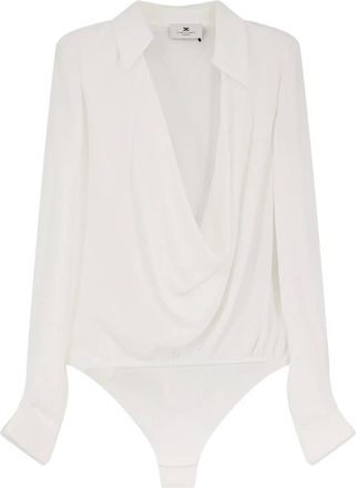 Elisabetta Franchi Mujer, Camisetas, Beige, Talla: M