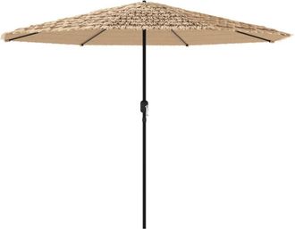 vidaXL Vidaxl - Sombrilla De Jard&iacute;n Con Poste De Acero Marr&oacute;n 324x324x247 Cm