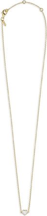 DESIGN LETTERS heart-pendant necklace - women - Brass - One Size - Gold