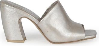 Cortana Kalfsleren Mules - Dames - Muiltjes - Grijs - 41 EU - Leer - Schoenen