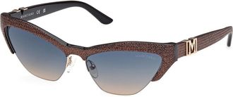 Guess GM00006 05W Womens Sunglasses Gold Size 59