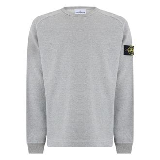 Stone Island Sweatshirts, male, Gray, Size: XL Crewneck Sweatshirt