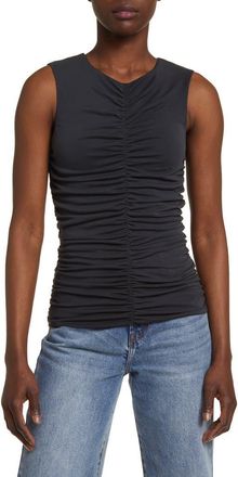 Rag & Bone Christy Ruched Tank Top in Black at Nordstrom Rack, Size X-Small