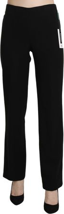 Bencivenga Black High Waist Straight Formal Dress Womens Trouser