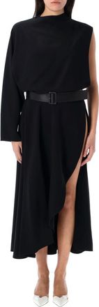 Alaia Black Belted Dress
