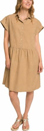0039 Italy Leonie Cotton Dress In Khaki