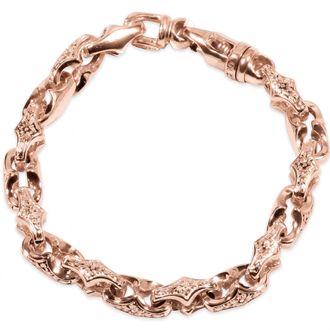 Pompeii3 Mens 14k Gold (65gram) or Platinum (104gram) 9mm Link Bracelet 8.5