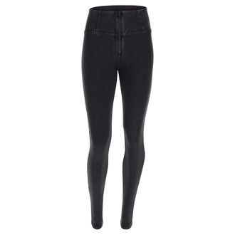 Freddy Leggings FREDDY Leggings WRUP1HC002ORG, Damen, Gr. XL, EURO, schwarz (schwarz jeans, seams on tone), Obermaterial: 84% Baumwolle CO. 16% Elasthan EL.,