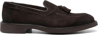 Doucal's Brown Tassel Loafers