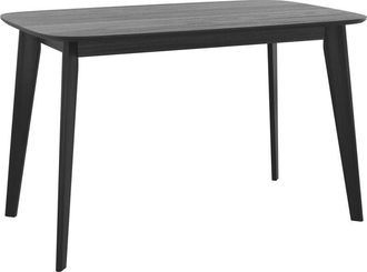 Rendez-Vous Déco Mesa rectangular para 4 personas en madera negra 120 cm - Oman