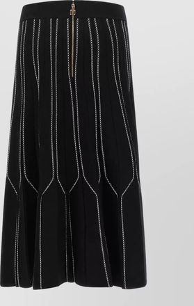 Elisabetta Franchi origami knit flared midi skirt