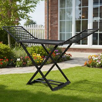 Dmora Art&iacute;culos Brandywood, Tendedero, Color Estructura Made In Italy, Material Estructura En, Negro Antracita