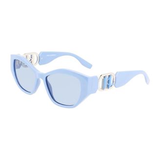 Karl Lagerfeld Sunglasses, female, Blue, Size: ONE SIZE Injected Frame Sunglasses