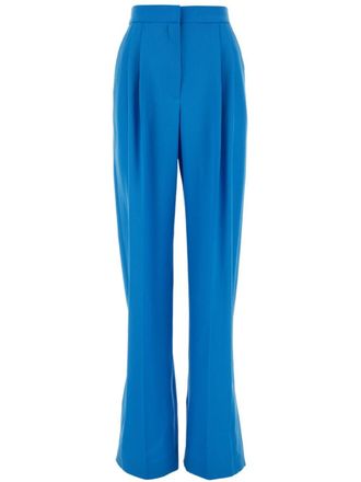 【送料&関税込】Alexander McQueen Palazzo Pants Alexander McQueen Silk Palazzo Pants with Graphic Print