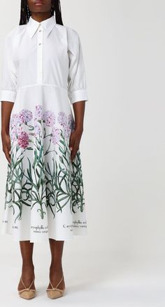 Alberta Ferretti Abito chemisier Alberta Ferretti in cotone con stampa floreale