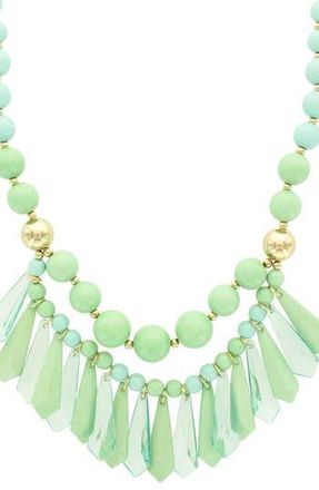 Olivia Welles Mint Mayhem Necklace in Gold/Mint at Nordstrom Rack
