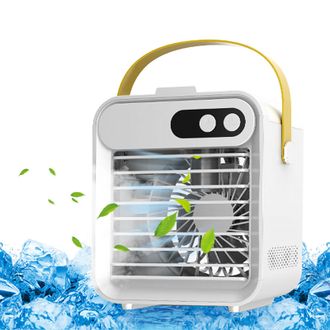 OEM Ventilador De Escritorio Con Funci&oacute;n De Nebulizaci&oacute;n, Soporte Para Tel&eacute;fono, Espejo Y Bater&iacute;a De 2400 Mah - 3 Velocidades, Dep&oacute;sito De Agua De 180 Ml,