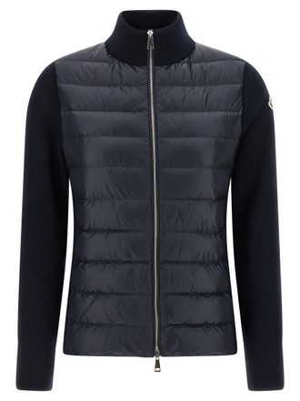 Moncler Two-Material Cardigan
