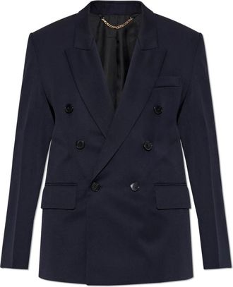 Victoria Beckham Double-breasted blazer - Dames - Blazers - Zwart - XS - Wol - Jassen