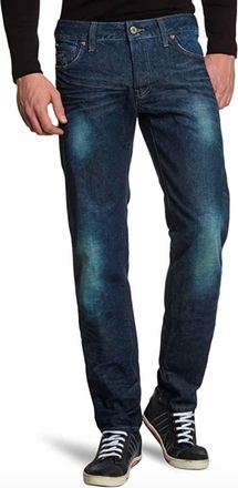 G-Star Mens Low Tapered Hammered Jeans In Dark Aged