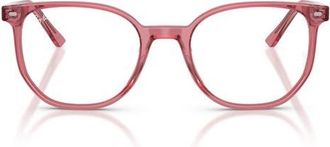 Ray-Ban Elliot 52mm Irregular Optical Glasses in Pink at Nordstrom