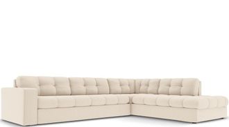 CXL by Christian Lacroix 5-Sitzer Designer Ecksofa Yohan mit Eckteil rechts - Strukturstoff