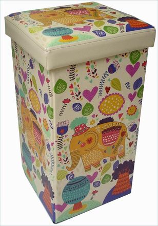 Biscottini International Biscottini - Puf Contenedor Recerrable De Simil Cuero