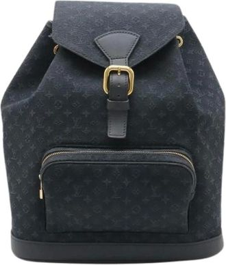 Louis Vuitton Pre-owned Monogram Mini Montsouris GM Zaino - - Pre-owned - Donna - Blu - ONE SIZE