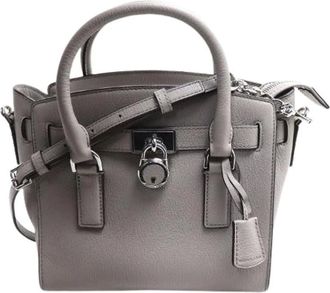 Michael Kors Pre-owned Handbags, female, Gray, Size: ONE SIZE Pre-owned Leather Handbag