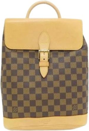Louis Vuitton Pre-owned Backpacks, female, Brown, Size: ONE SIZE Pre-owned Damier Backpack