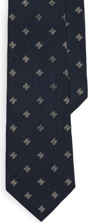 Ralph Lauren Purple Label Standard Diamond Jacquard Silk Tie in Navy at Nordstrom
