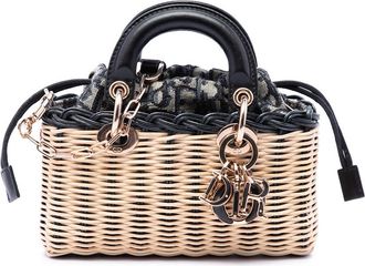 Dior Pre-owned Dior Micro Wicker Oblique Lady D Joy Satchel Ladies 0JGBRFEZ5C3D7LI5