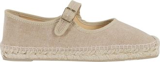 Castaner Espadrilles, female, Beige, 7 UK, Padua Espadrilles Sand Cotton Mary-Jane Style