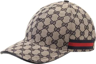Gucci Original GG Canvas Baseball Hat With Web Beige Blue 696845-4HAQQ-4068