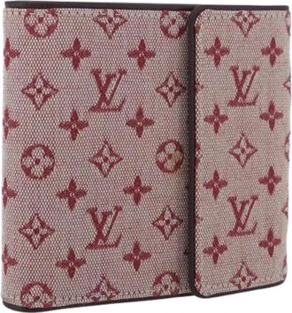 Louis Vuitton Pre-owned Vintage Monogram Mini Canvas Portemonnee - Dames - Vintage Accessoires - Rood - ONE Size - Vintage