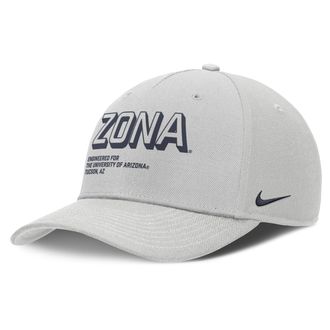 Nike Arizona On-Field Primetime Rise Nike Mens College Adjustable Hat in Grey | NC960BBUAN-9G9