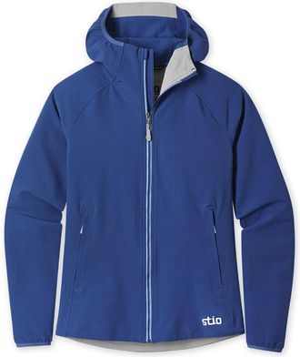 Stio | Womens Sidecut Tech Hoodie, Size Extra Small in Cobalt Night