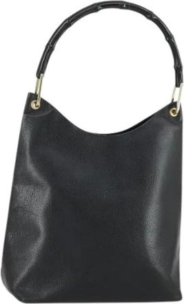 Gucci Pre-owned Shoulder Bags, female, Black, Size: ONE SIZE Pre-owned Leather Shoulder Bag