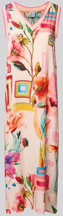 Emily van den Bergh Midikleid mit V-Ausschnitt in Rose, Gr&ouml;&szlig;e 44