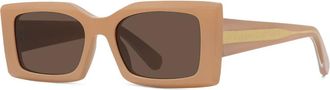 Stella McCartney Zonnebril - unisex - Zonnebrillen - Beige - ONE Size - Accessoires