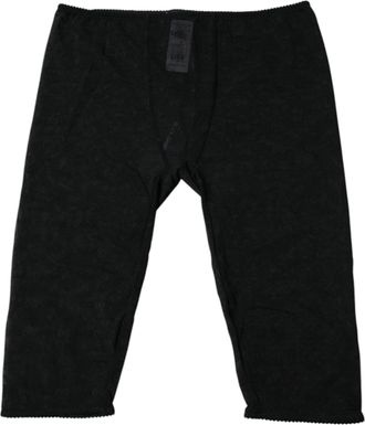 Dolce & Gabbana Black Logo Lace Lingerie Cropped Tight Womens Underwear