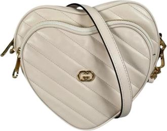 Gucci Pre-owned 751628 Schoudertas - Dames - Vintage Schoudertas - Wit - ONE Size - Leer - Vintage