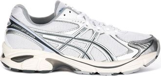 Asics White Grey Unisex Mesh Trainers