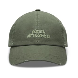 Axel Arigato Floral Washed Cap - unisex - Petten - Groen - ONE Size - Katoen - Accessoires