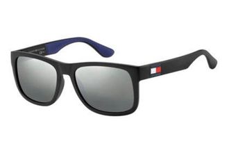 Tommy Hilfiger Polarized Black Mirror Square Mens Sunglasses TH 1556/N/S 0D51/T4 56