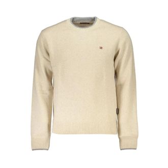 Napapijri Heren, Truien, Beige, Maat: 2XL Polyamide