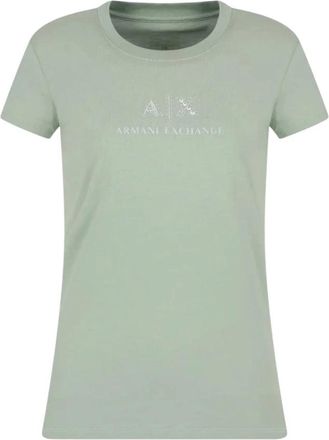A|X Armani Exchange T-shirt - Dames - T-shirts - Groen - XS - Tops