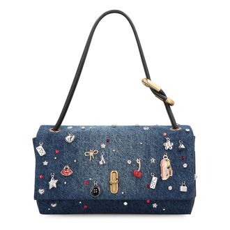 Marc Jacobs Shoulder Bags, female, Blue, Size: ONE SIZE Large Double Bag