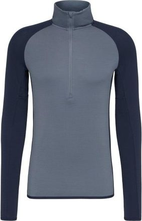 Stoic MerinoSoft180 TuleboLightSt. Half Zip Merinounterw&auml;sche f&uuml;r Herren | grau/blau