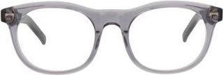 Montblanc 54mm Round Optical Glasses in Grey Black Transparent at Nordstrom Rack